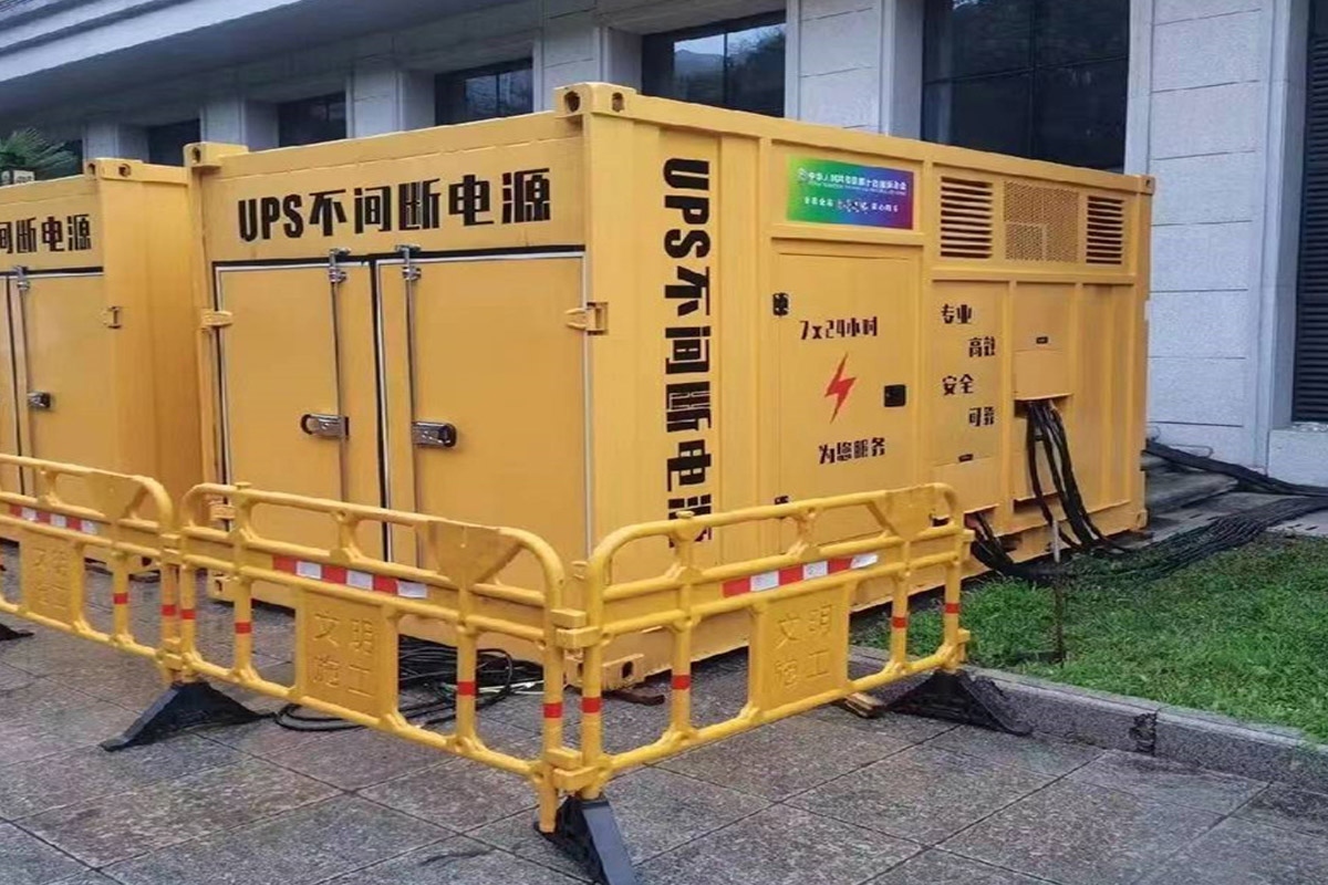 海沧发电机租赁施工现场