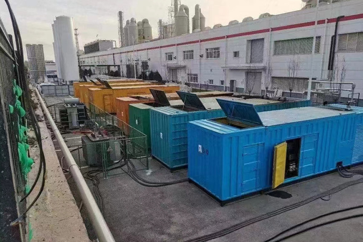 海沧发电机租赁施工现场